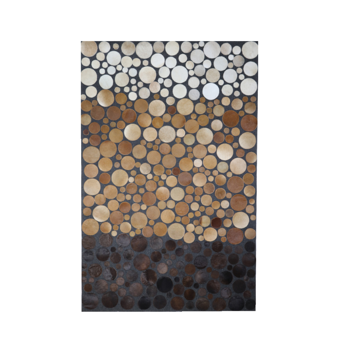 TODS CARPET LEATHER WOOL BLACK BROWN BEIGE 160x240