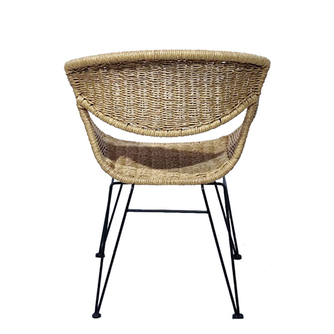 HAVANA CHAIR PE WOVEN NATURAL BLACK 59x64xH80cm PRC