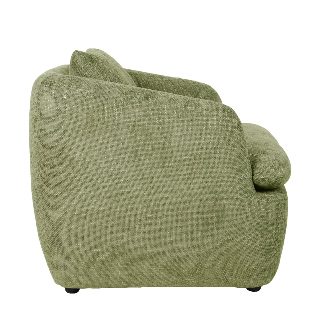 SQUARE ARMCHAIR FABRIC LIME PRC