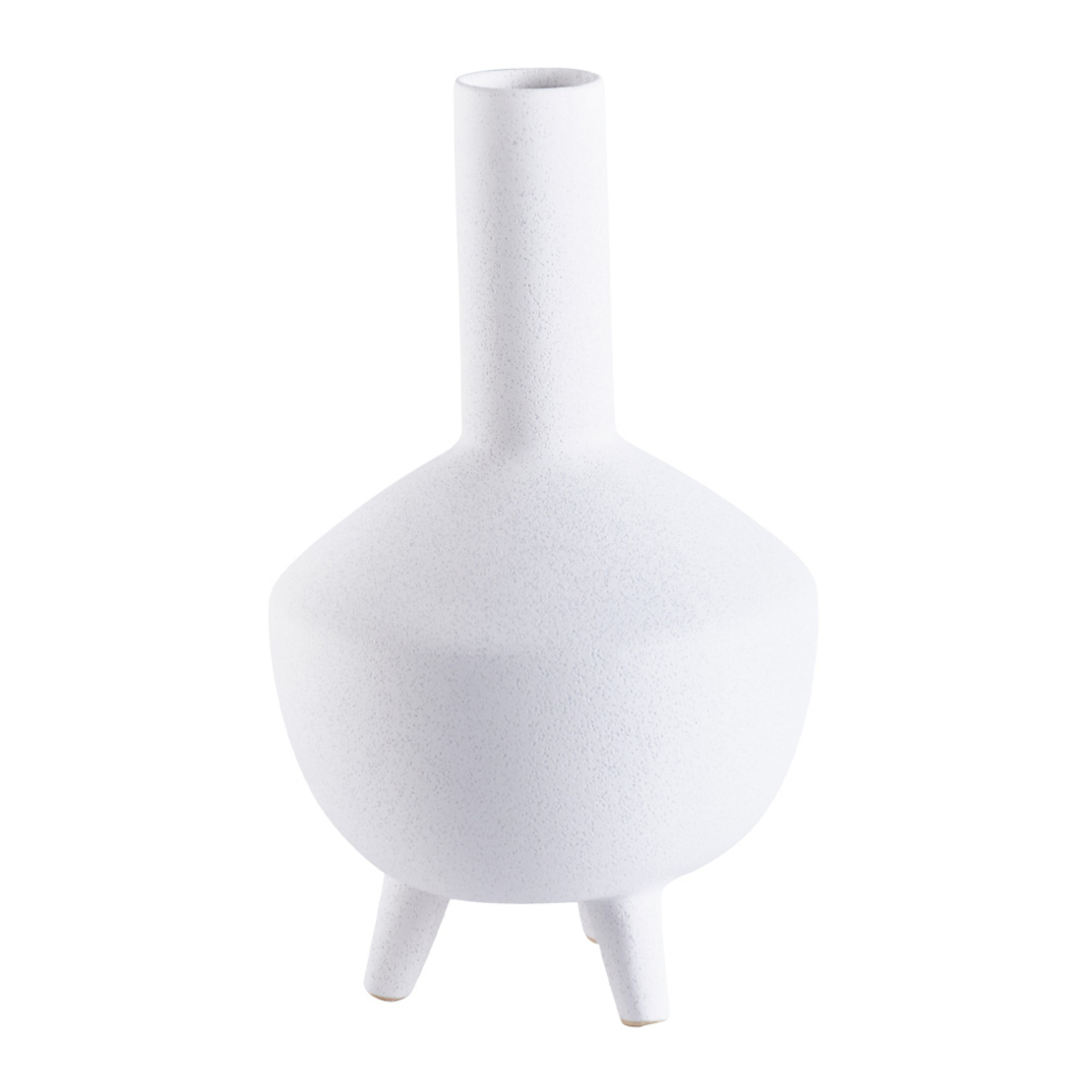 IFIGENIA VASE CERAMIC WHITE 21x21xH35cm PRC