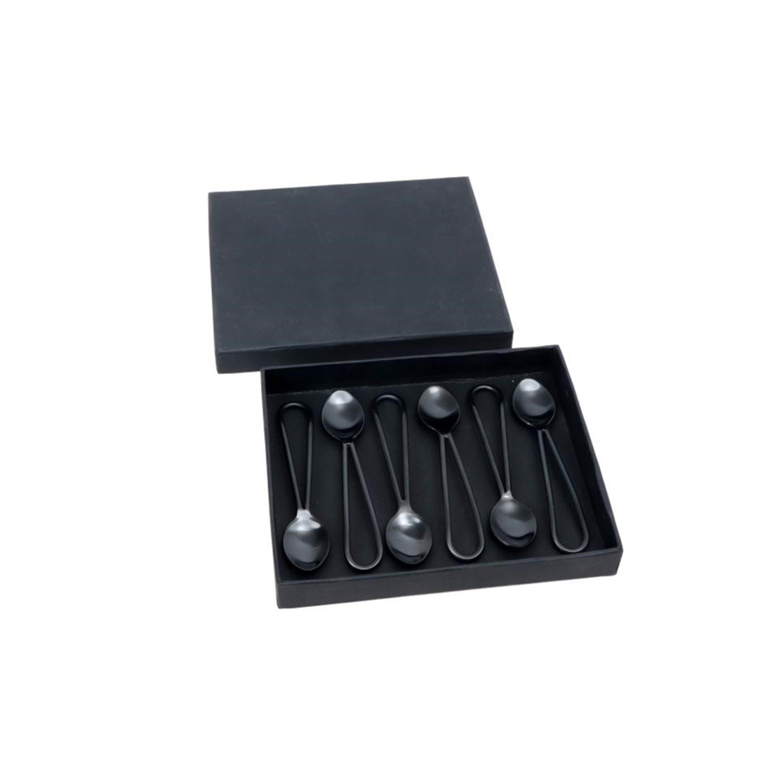 MATT SPOON STEEL BLACK 13x2,5xH1cm IN