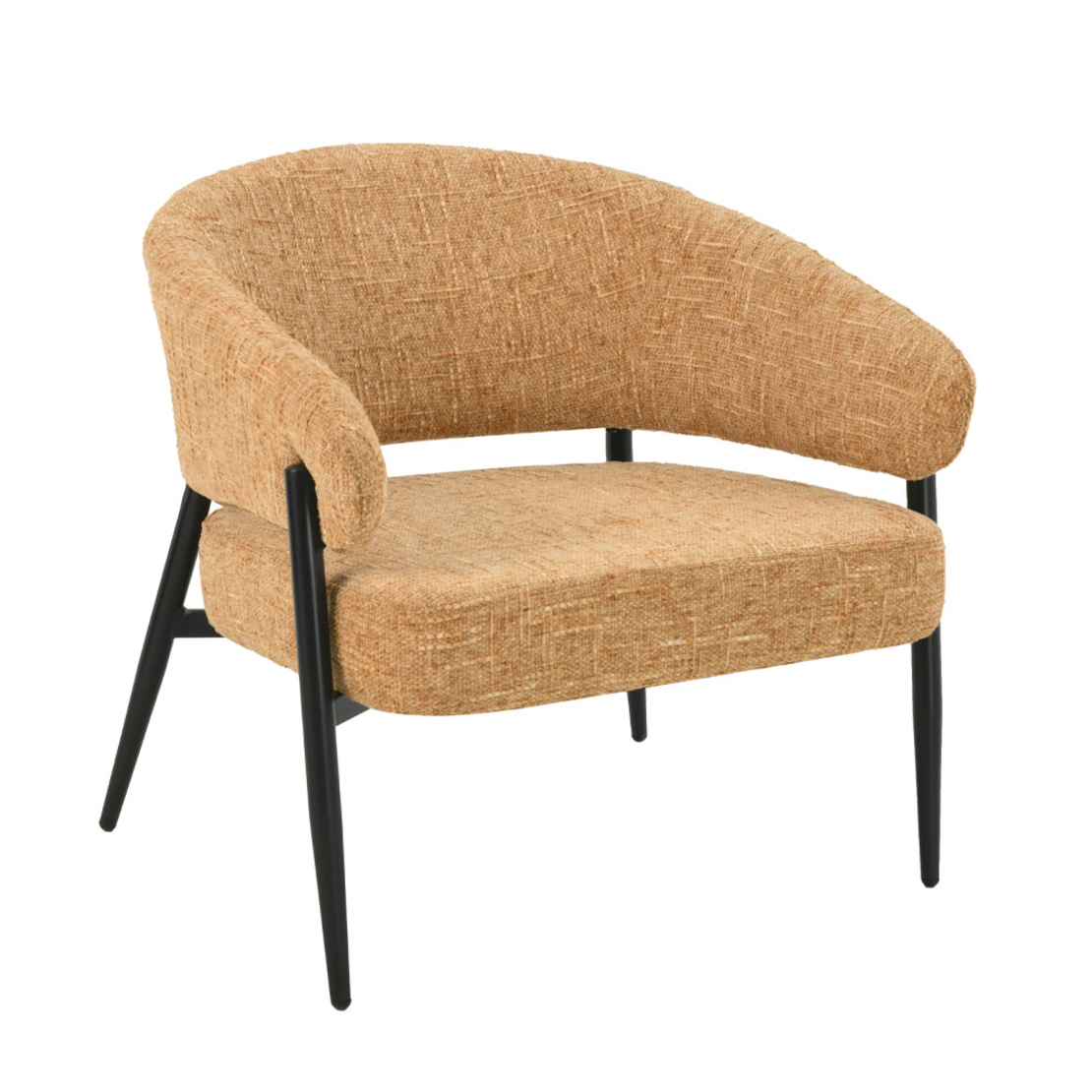 MORITZ ARMCHAIR FABRIC MUSTARD METAL BLACK E1 PRC
