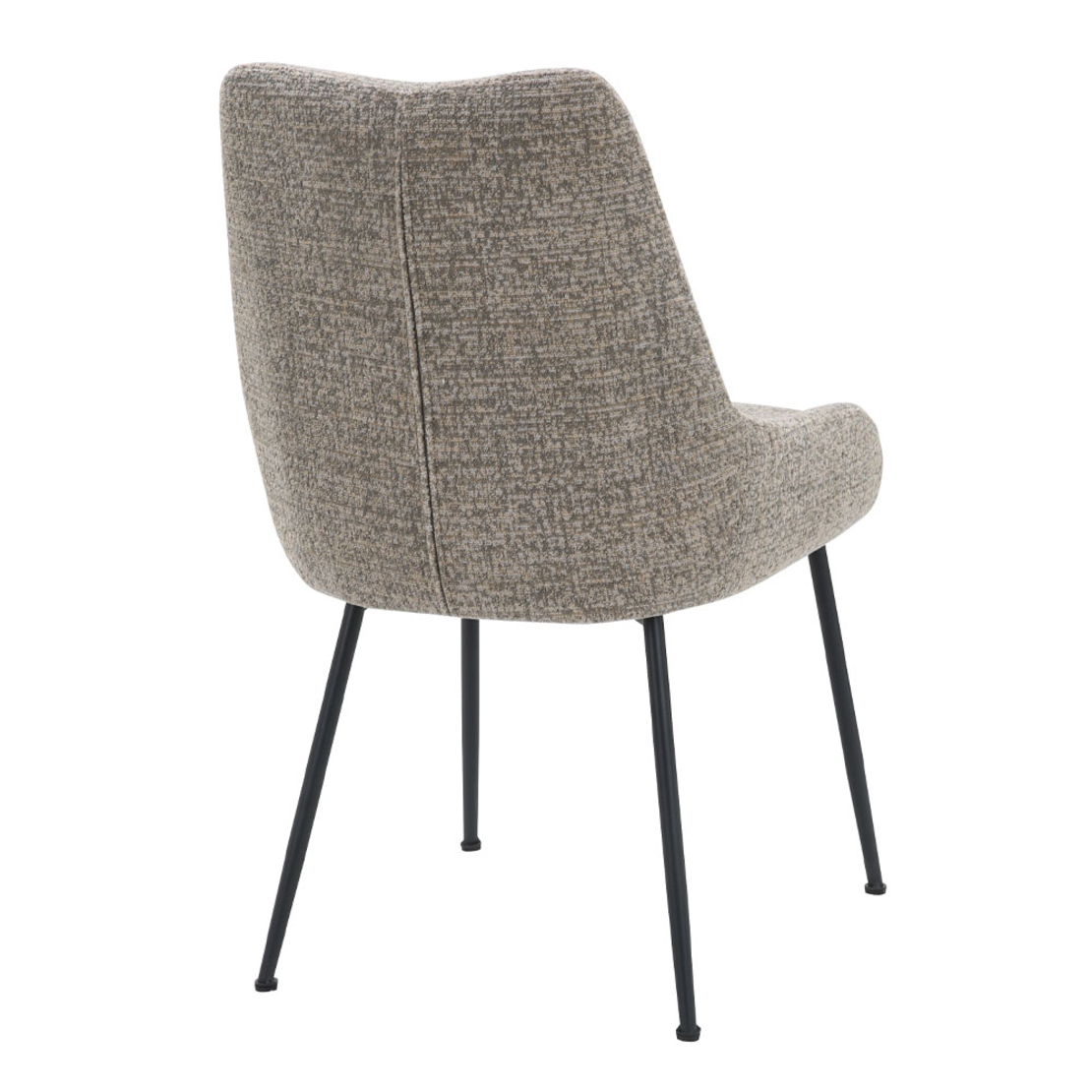 DON CHAIR FABRIC BROWN LIGHT YELLOW METAL BLACK E1 PRC