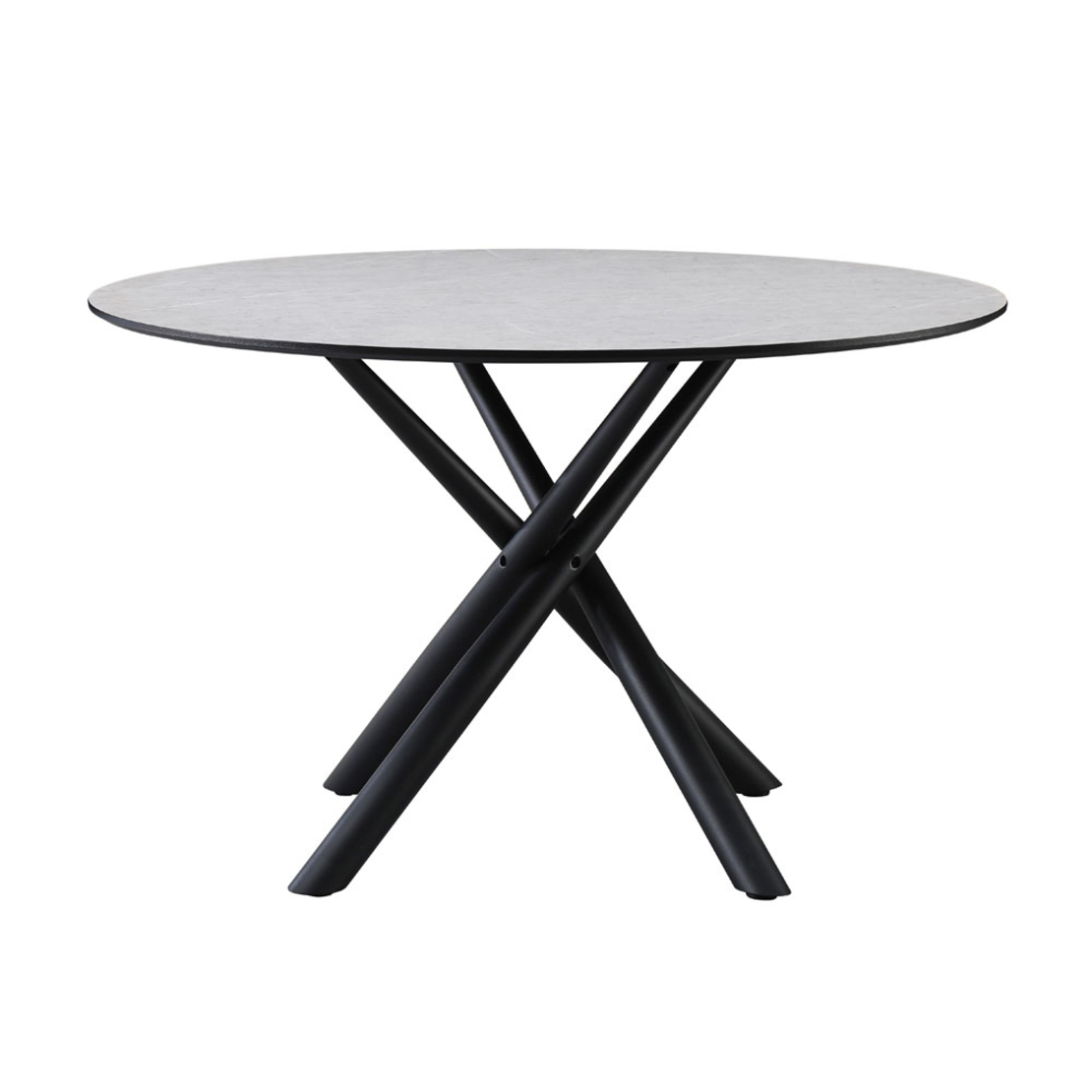 VOTSALO TABLE MELAMINE STONE GREY METAL BLACK PRC