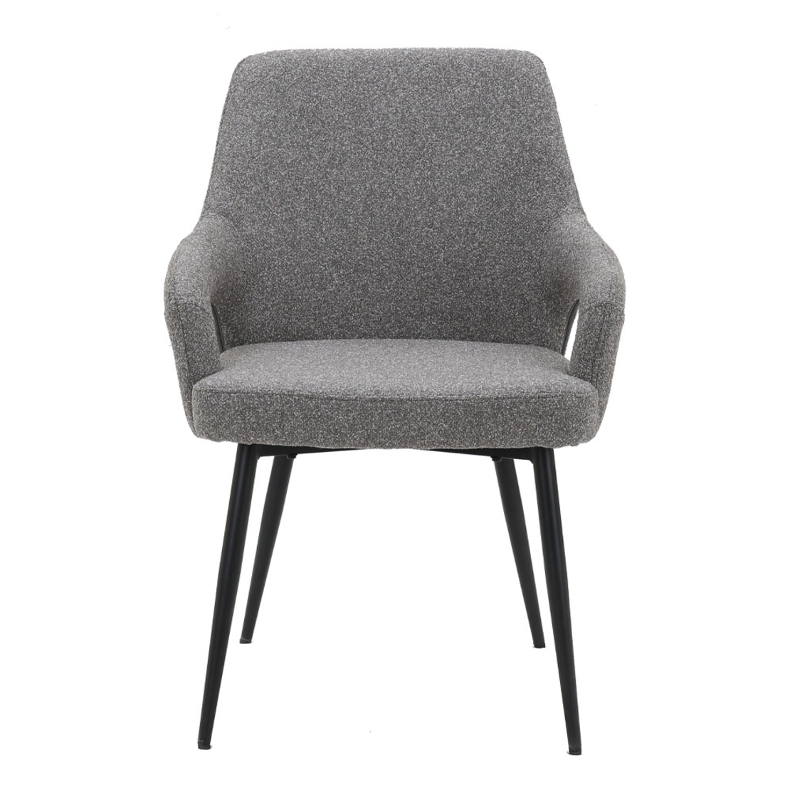 PONTE CHAIR FABRIC GREY METAL BLACK E1 PRC