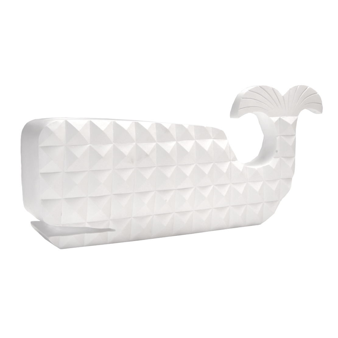 PISTRIS 1 DECO FISH POLYRESIN WHITE 40x10,7x17,6 P