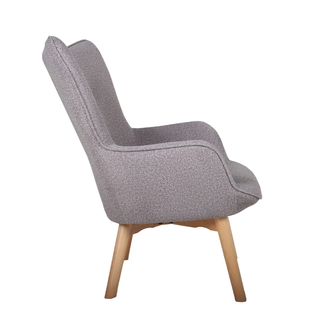 NAVONA ARMCHAIR FABRIC PURO WOOD NATURAL E1 PRC