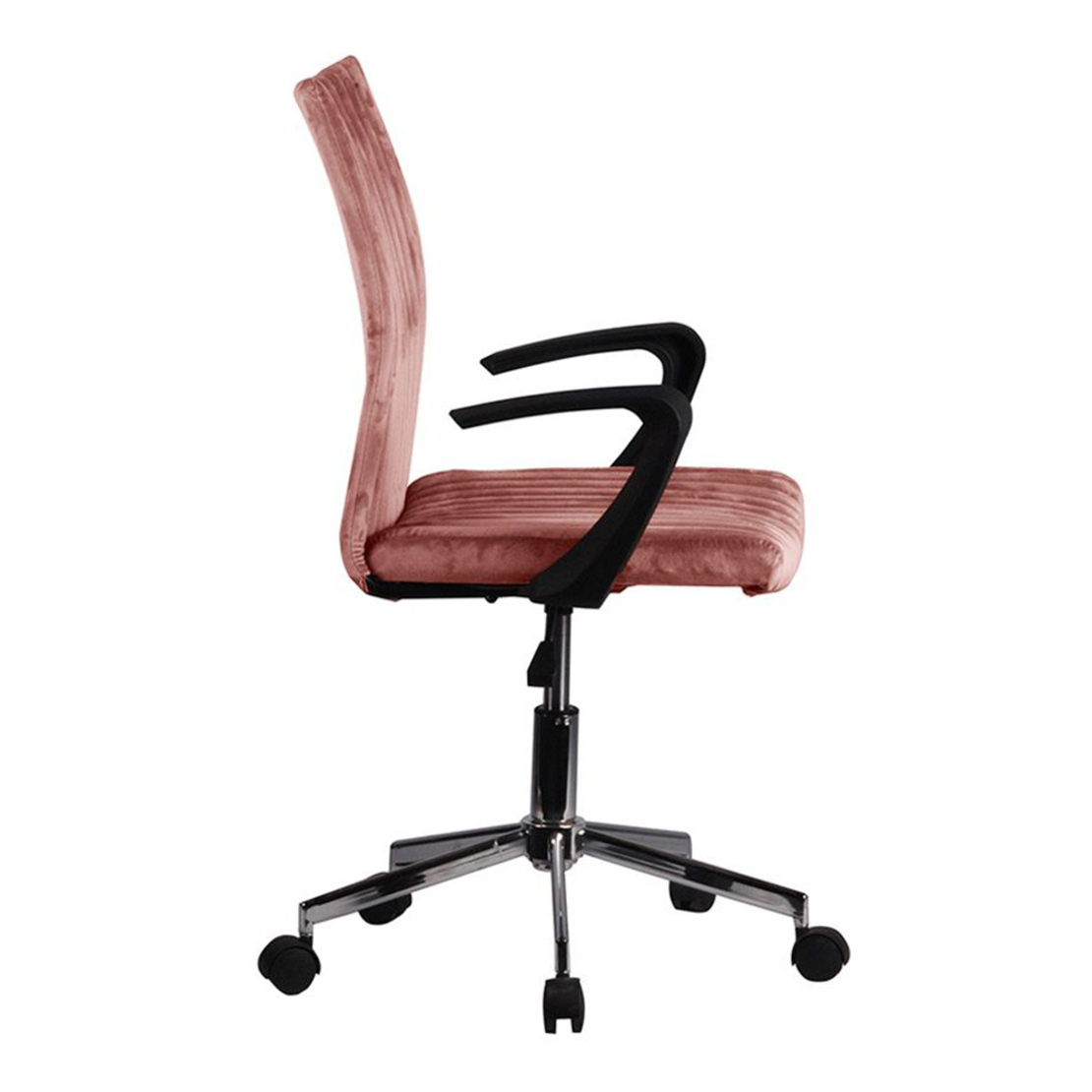LOTTO CHAIR DESK FABRIC DUSTY PINK METAL 54x59xH98cm E1 PRC