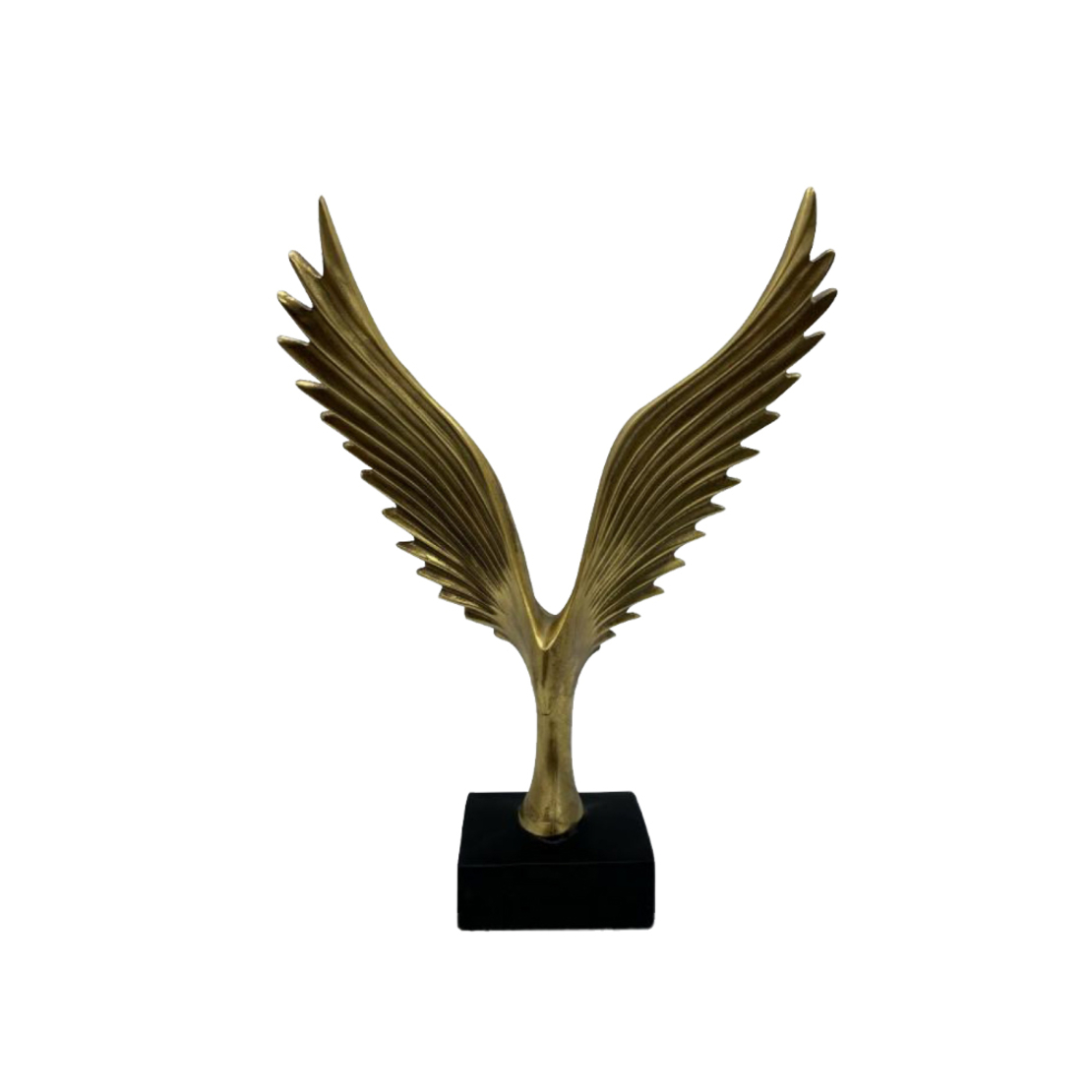 AMIG 1 DECO WINGS POLYRESIN GOLD BLACK 22,4x9,9xH3