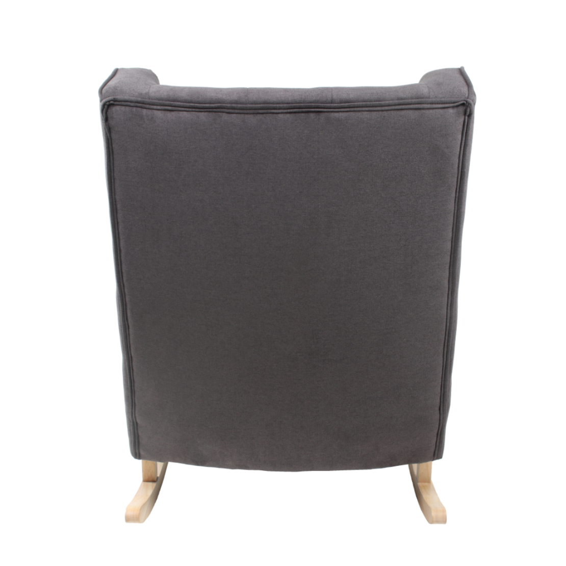 GRANDMA ARMCHAIR FABRIC GREY WOOD RUBBERWOOD NATURAL E1 PRC