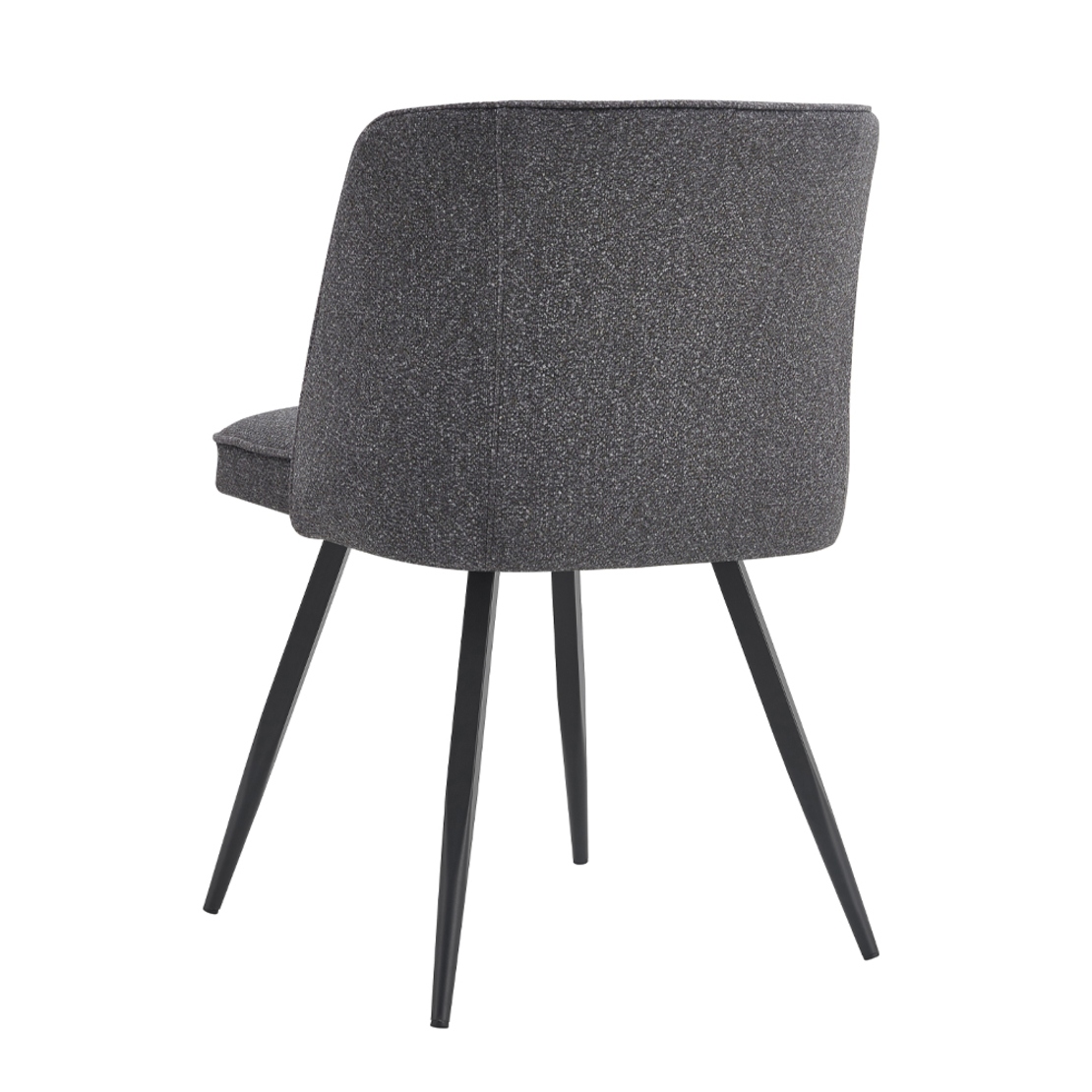ZOLA CHAIR FABRIC ANTHRACITE METAL BLACK E1 PRC