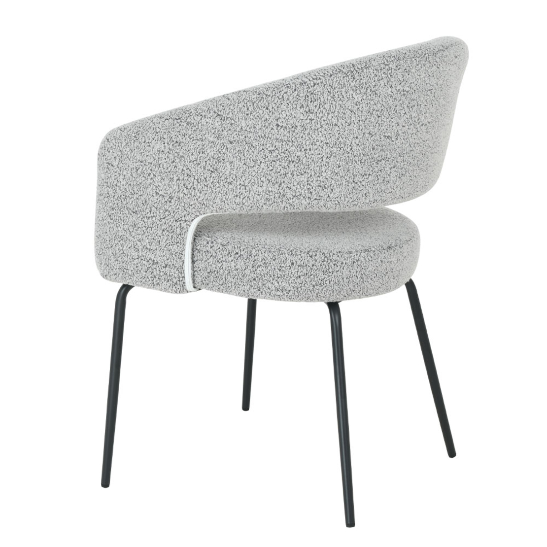 ABRAZO CHAIR ARMCHAIR FABRIC GREY LIGHT METAL BLACK E1 PRC