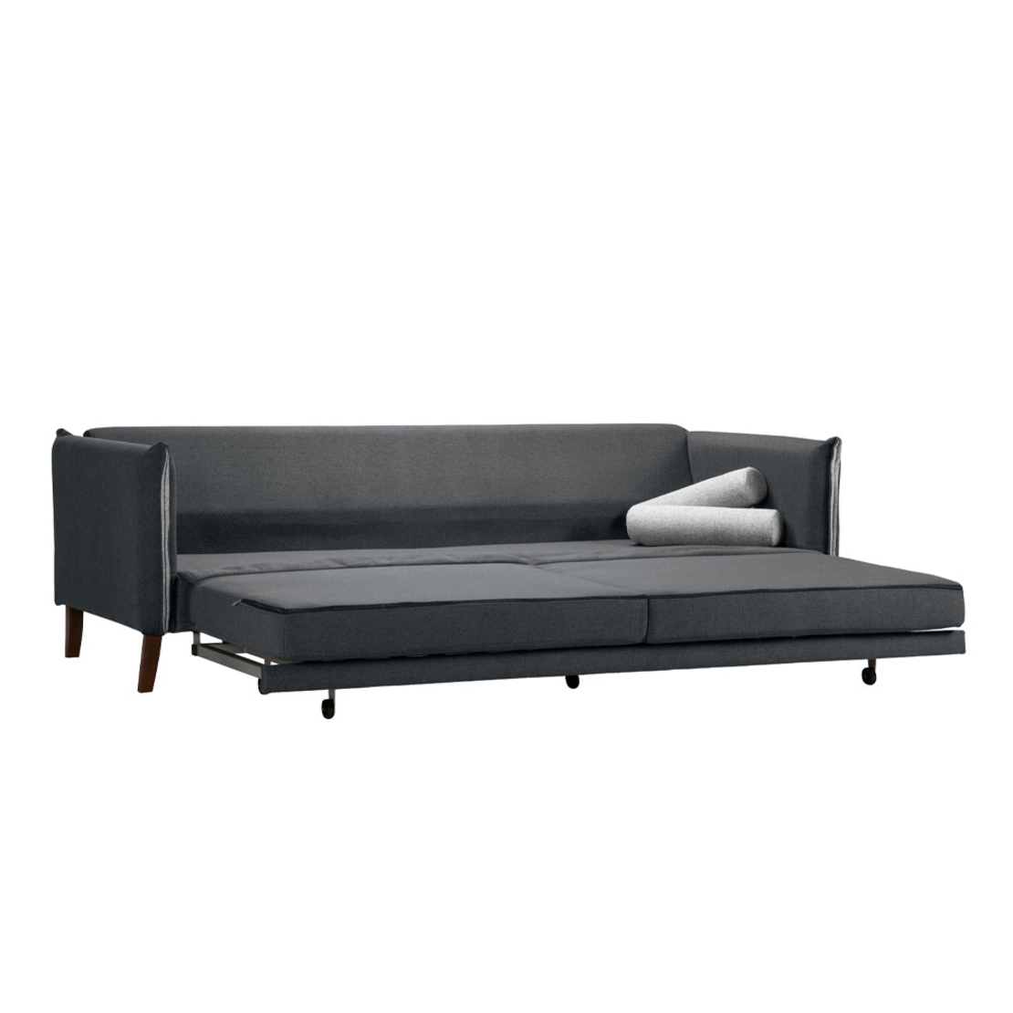 COMMODO SOFA BED 3SEAT EASY CLEAN FABRIC ANTHRACITE GREY E1 EU