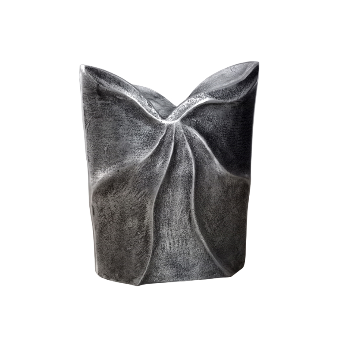 IWA 1 VASE ALUMINIUM SILVER ANTIQUE 23x8xH30cm IN
