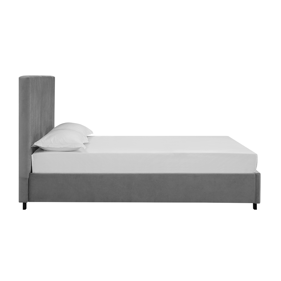 TIFFANY BED (FOR MATTRESS 160x200cm) FABRIC GREY E1 PRC