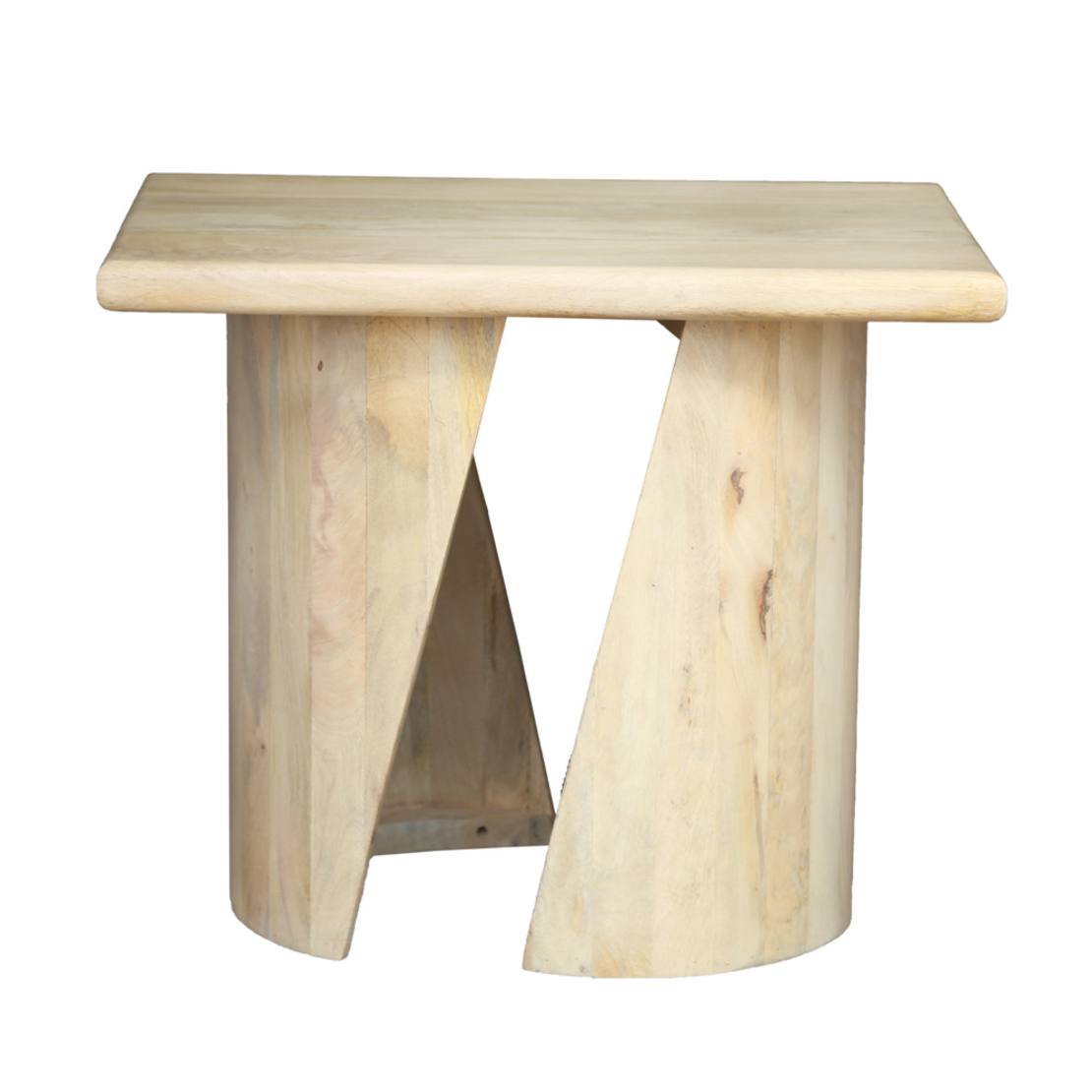 SPIRAL SIDE TABLE WOOD MANGO NATURAL 62,5x45xH52,5