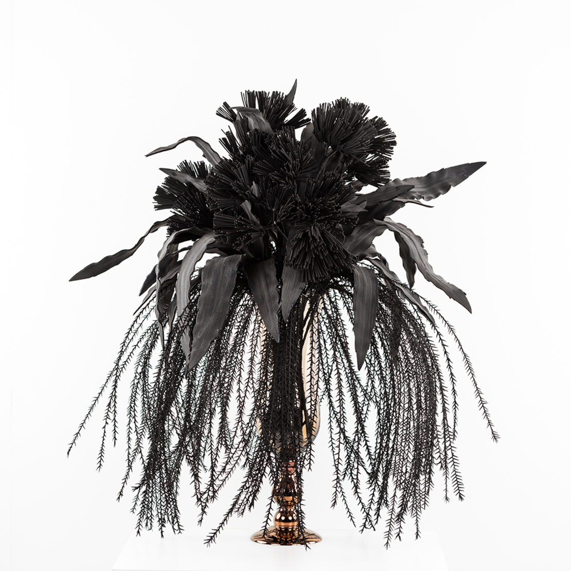 ARUM ARTIFICIAL FLOWER EVA FOAM BLACK H95cm PRC