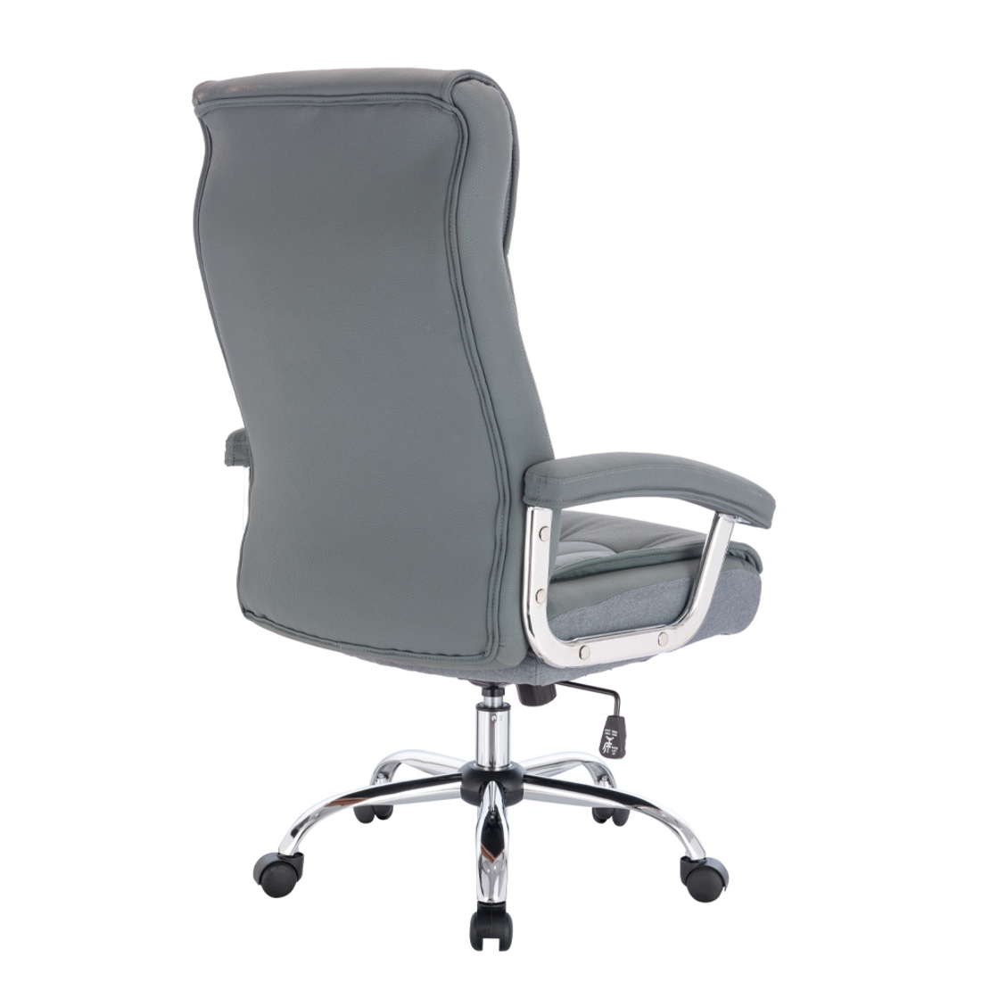COMFY CHAIR DESK FABRIC BLUE METAL CHROME 66,5x67,