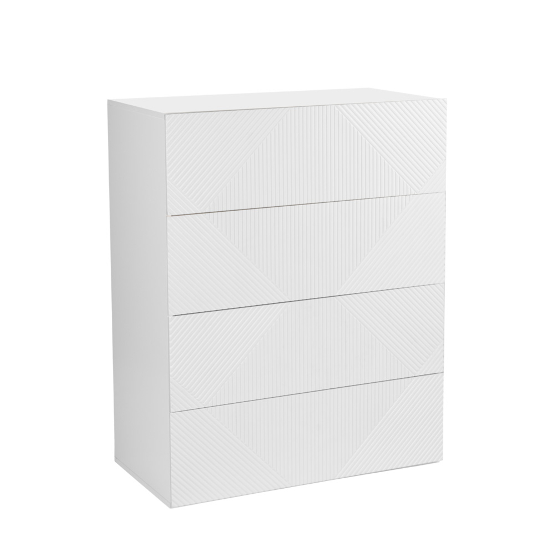 MEZZA LUNA COMMODE 4DRAWERS LACQUERED MDF WHITE E1 PRC