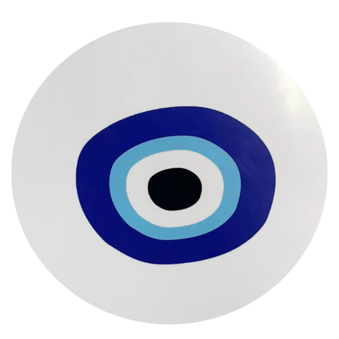 BLUE EYES COFFEE TABLE MDF MULTICOLOR WITH PATTERN WHITE METAL 75x75xH37,5cm E1 PRC