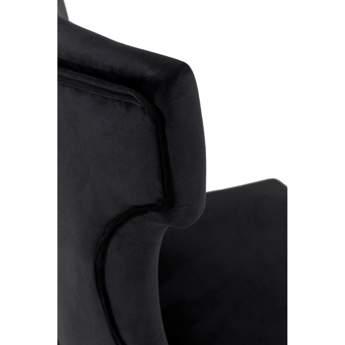 TORRO CHAIR FABRIC BLACK WOOD BLACK E1 PRC