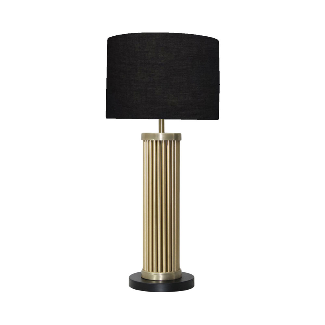 GIACOMO LAMP TABLE GOLD BLACK 38x38xH83cm CE IN