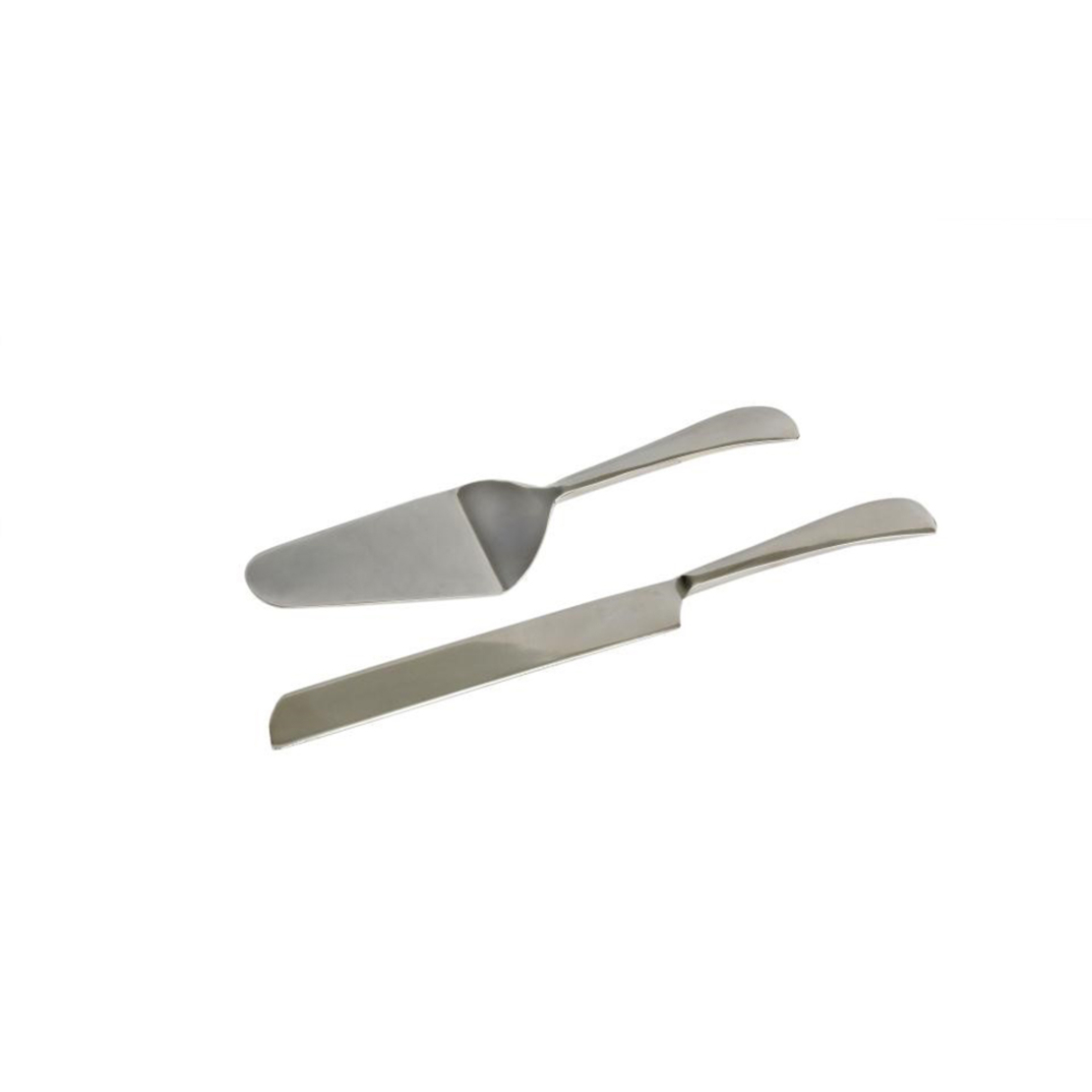 CURVE SERVING SET STEEL SILVER 30x6xH2cm IN