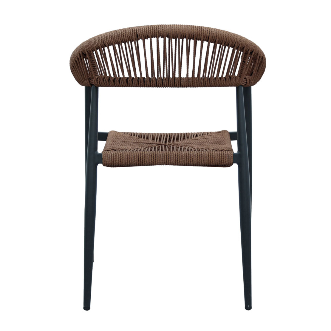 CARLA CHAIR ALUMINIUM BLACK WALNUT 56x59xH78cm PRC