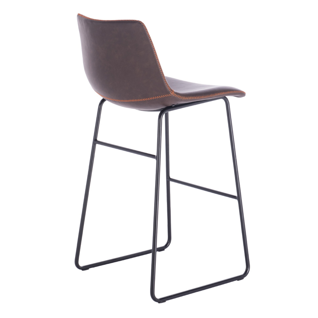 NUEVO XL STOOL BAR FABRIC BROWN ANTIQUE WASHED BLA