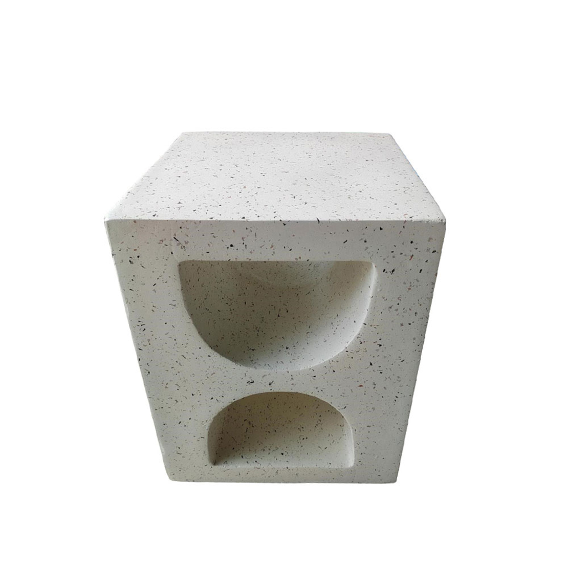 NEST SIDE TABLE MgO TERRAZZO 37x35xH46cm PRC