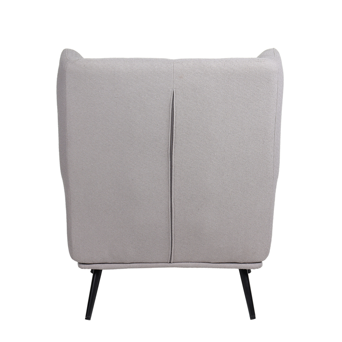 MONACO ARMCHAIR FABRIC GREY WOOD RUBBERWOOD BLACK PRC