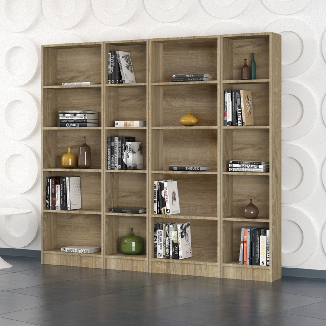 ADORNO 59 BOOKCASE MELAMINE SONOMA 59x22xH183cm E1 EU