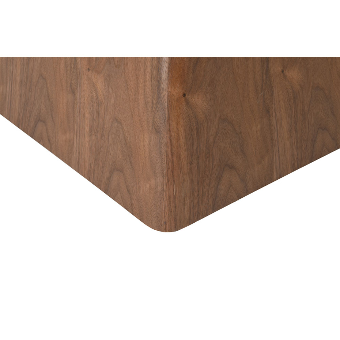 TOTEM TABLE SANDY GLASS WALNUT WHITE WITH MARBLE PATTERN VENEER ΟΑΚ E1 PRC