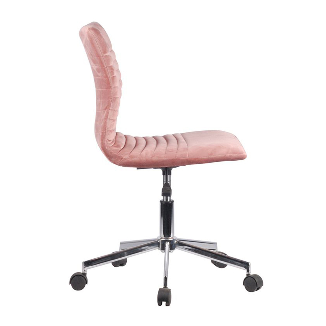 PEPPA CHAIR DESK FABRIC DUSTY PINK METAL 44x56,5xH92cm E1 PRC