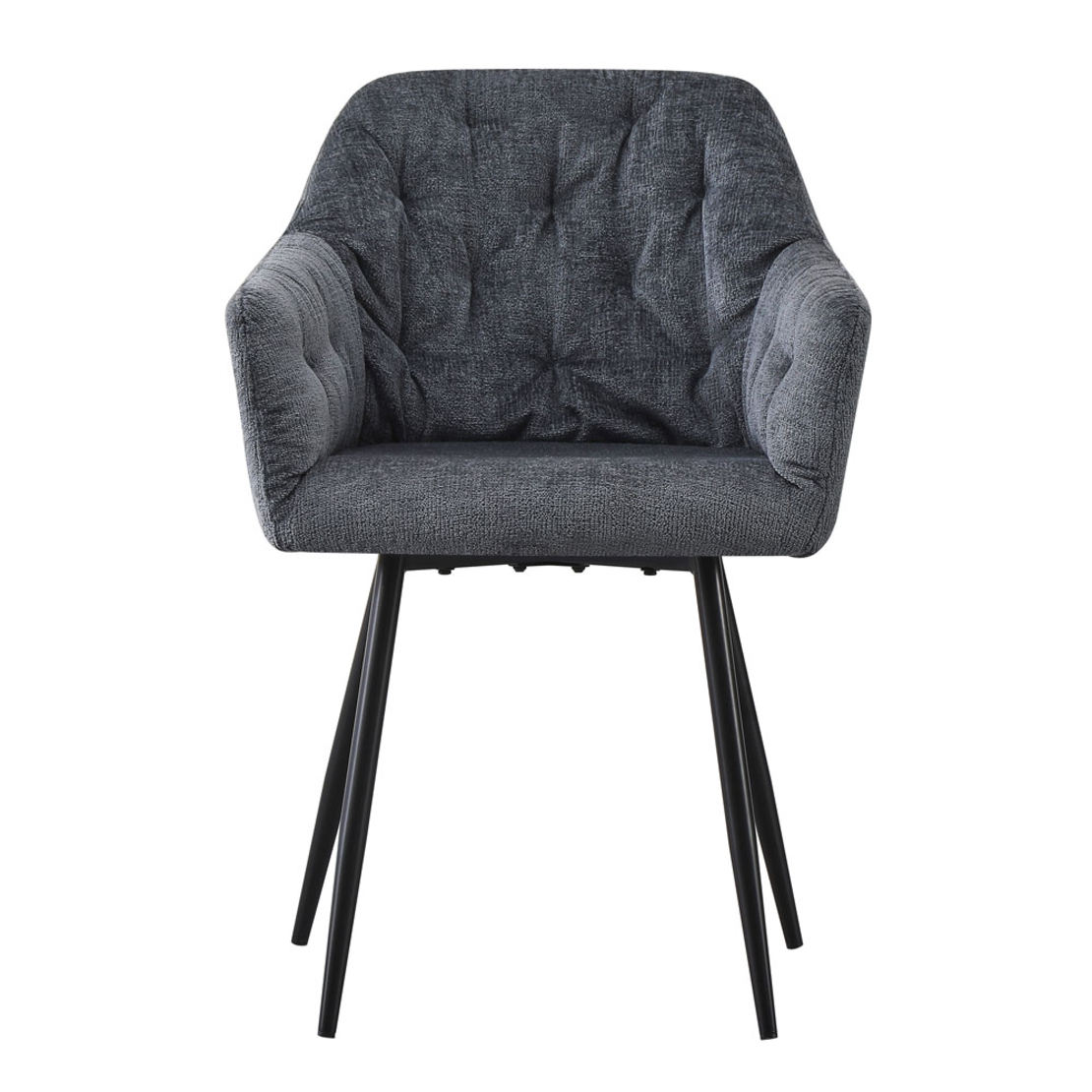 SAVVY CHAIR FABRIC ANTHRACITE METAL BLACK PRC