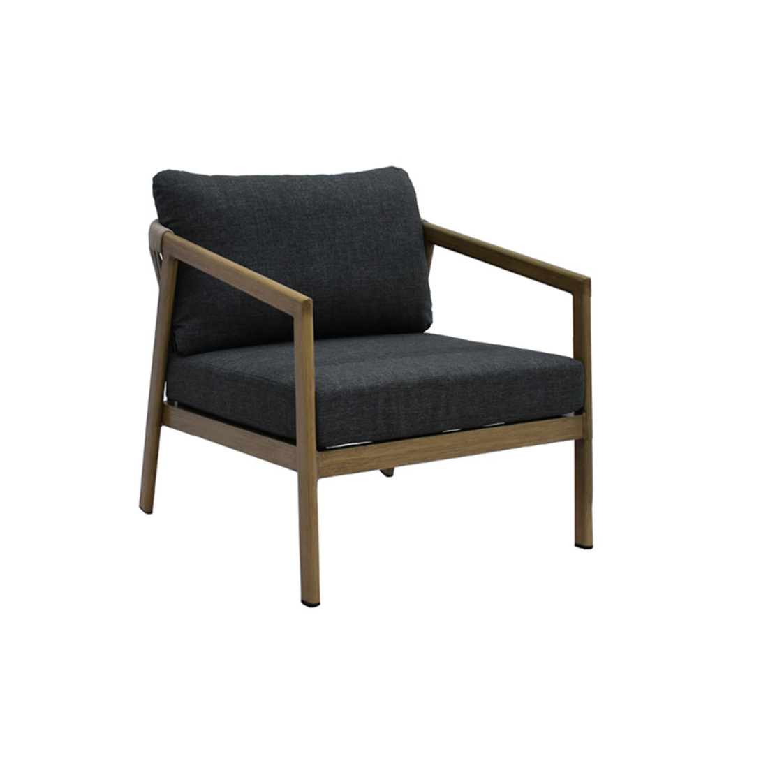 MADERA LOUNGE SET 1+2+1 ALUMINIUM NATURAL GREY PRC