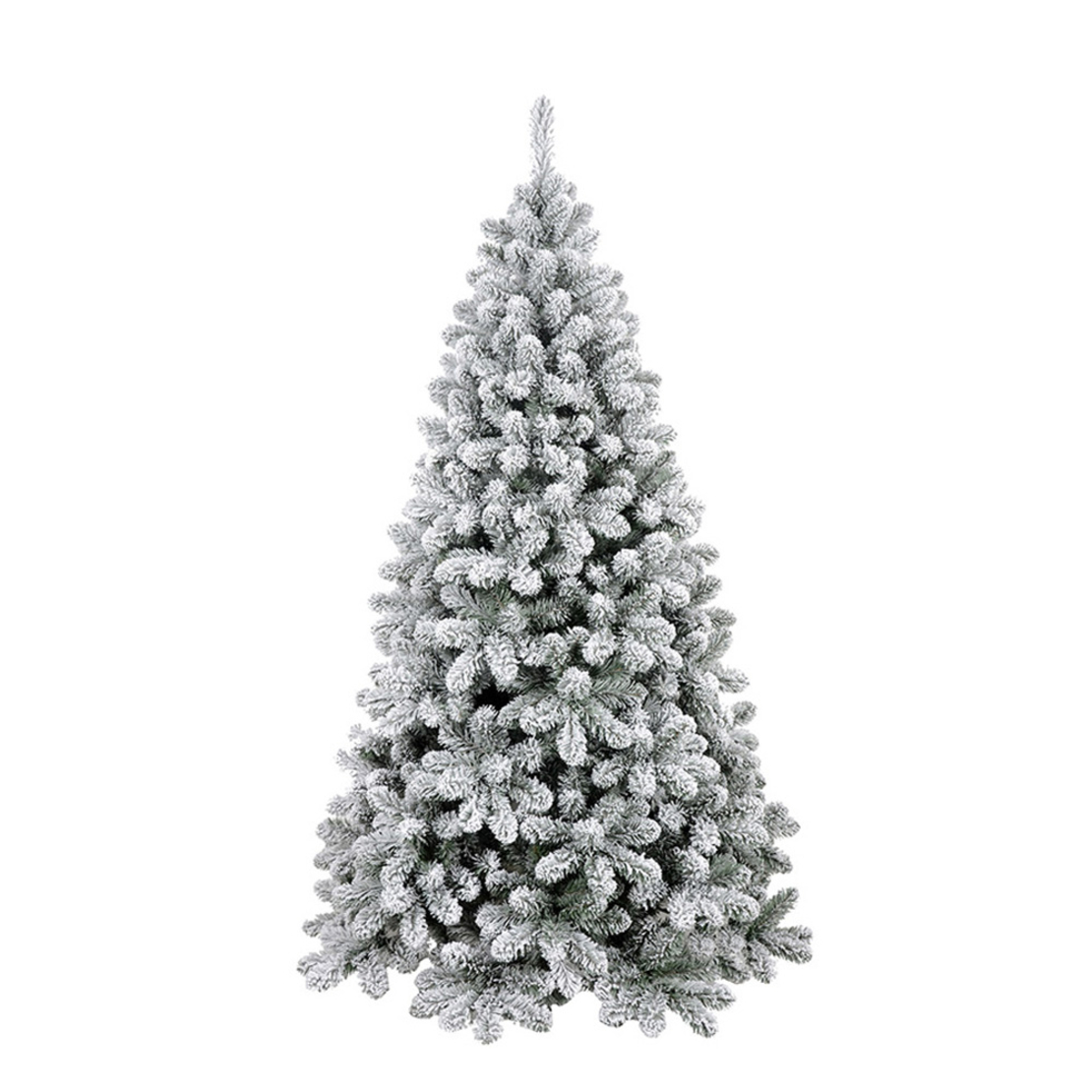 XMAS SNOWY SNOWY TREE PVC GREEN WHITE D132xH210cm