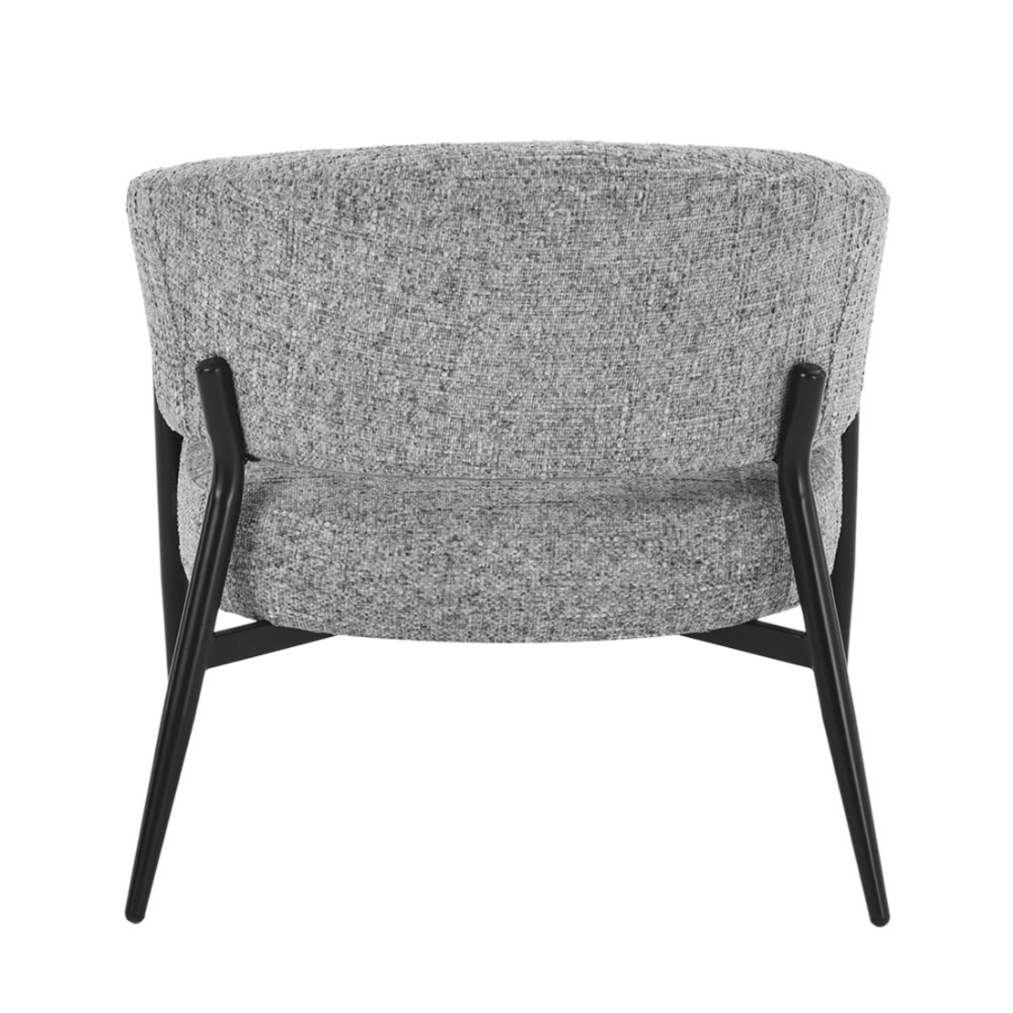 MORITZ ARMCHAIR FABRIC GREY METAL BLACK E1 PR