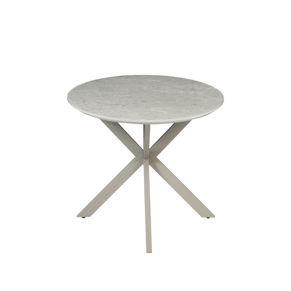 CASPIAN TABLE MELAMINE GREY WITH MARBLE PATTERN METAL LATTE 180x90x75 E1 PRC