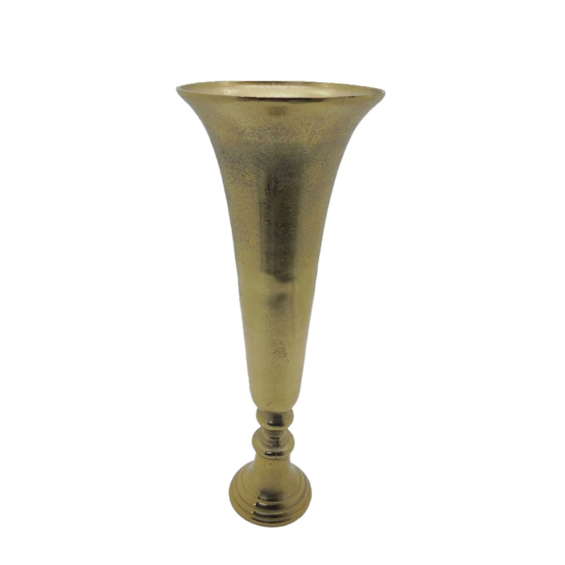 FLORES VASE ALUMINIUM GOLD 19x19xH55cm IN