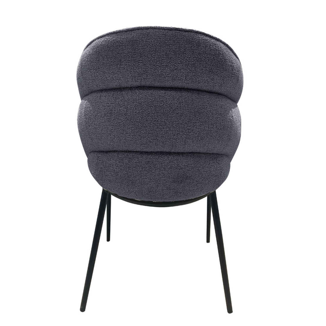 CARMEN CHAIR ARMCHAIR FABRIC GREY METAL BLACK MATTE E1 PRC
