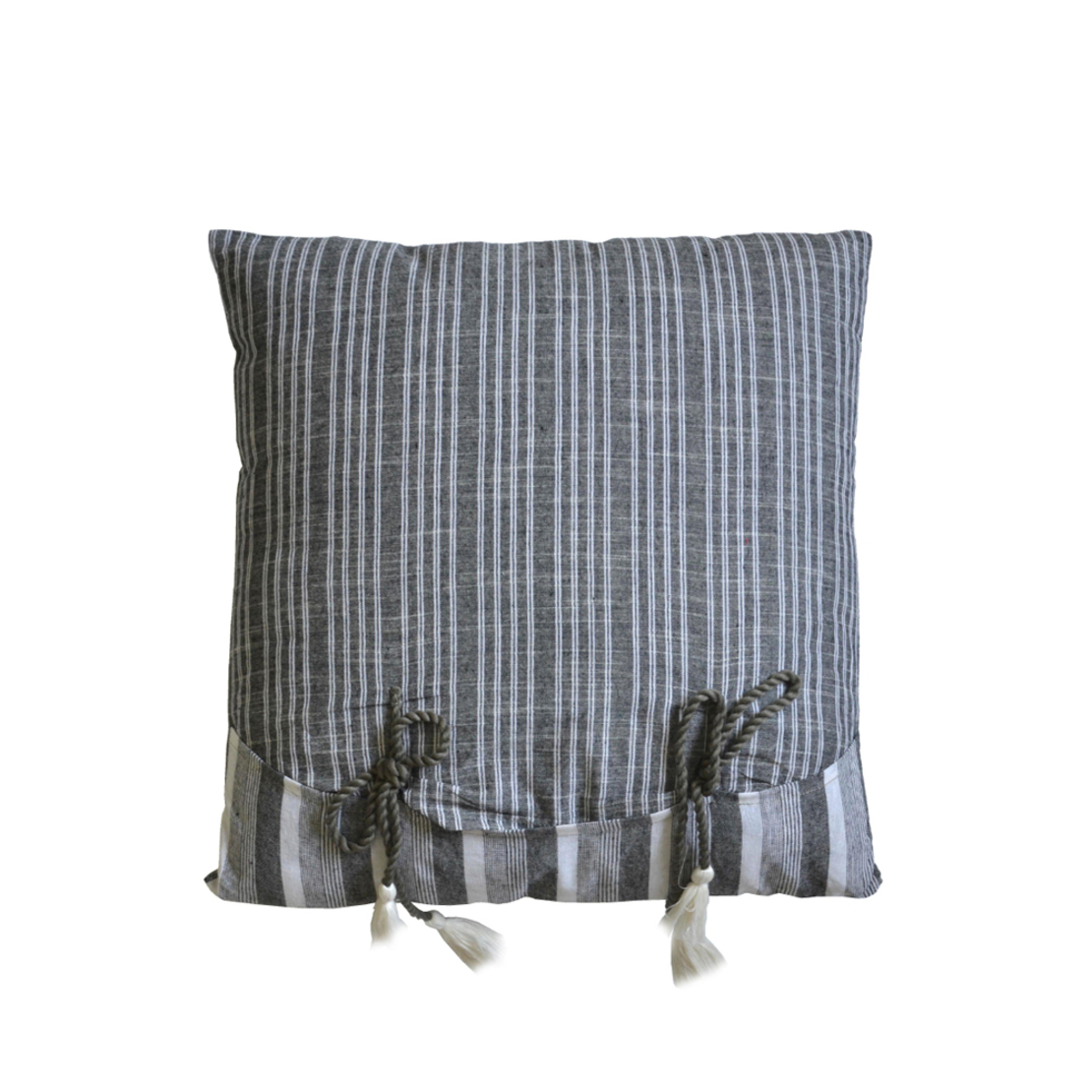 SABLE 6 DECOR CUSHION COTTON GREY 50x50cm E1 IN