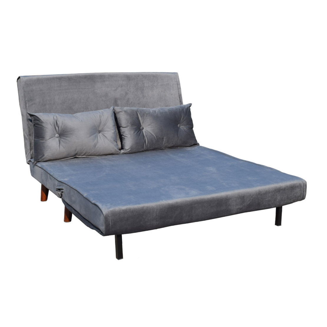 FALCON SOFA BED 2SEAT FOLDING FABRIC GREY DARK E1 PRC