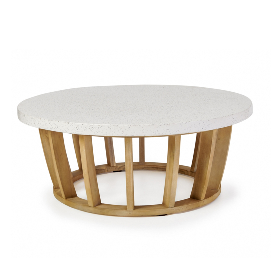 ITHAKA COFFEE TABLE TERRAZZO NATURAL 100x100xH40cm VN