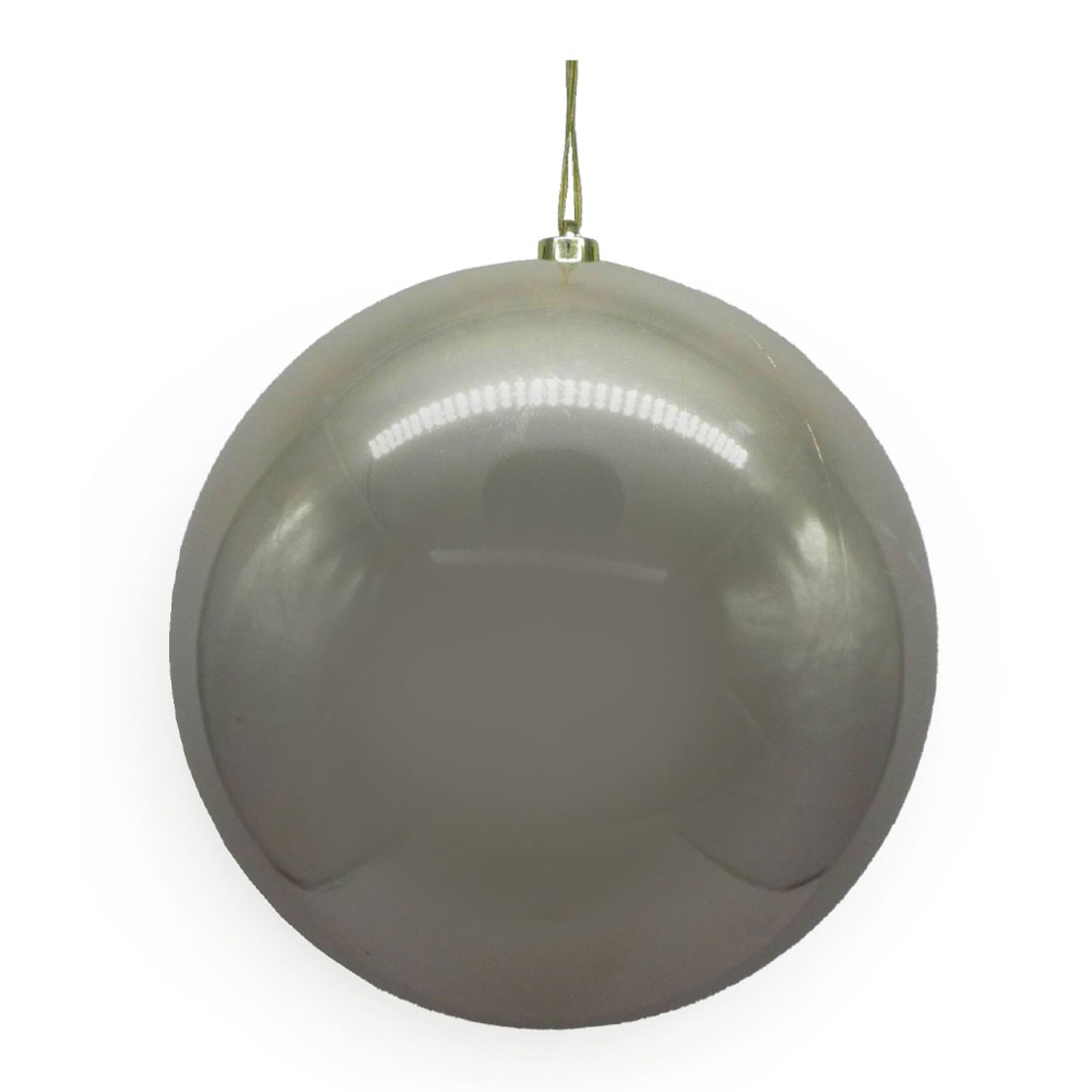 XMAS TWINKLE PENDANT BALL PLASTIC CHAMPAGNE 25x20x