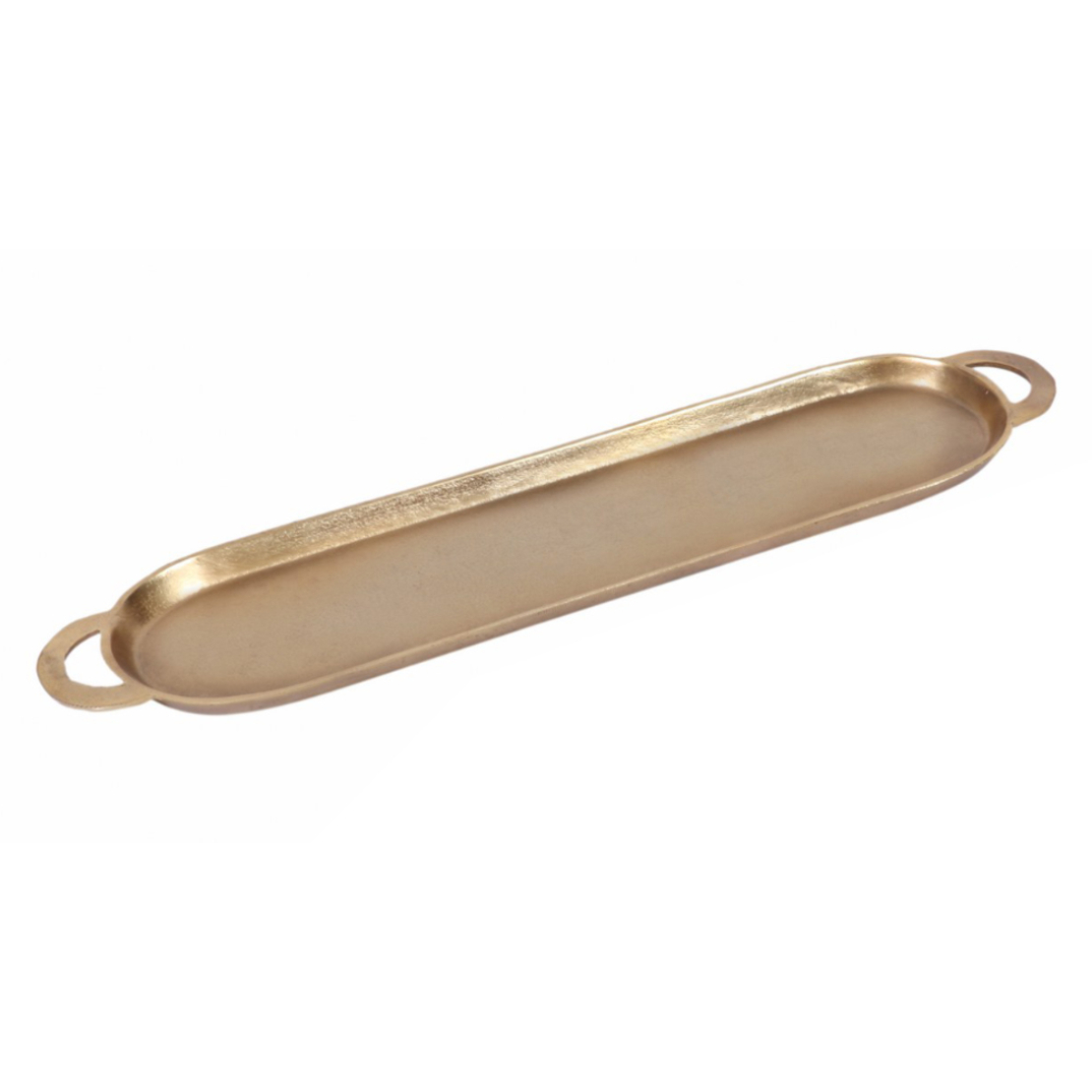 CORLI TRAY WITH HANDLES ALUMINIUM GOLD 79x18xH2,5c