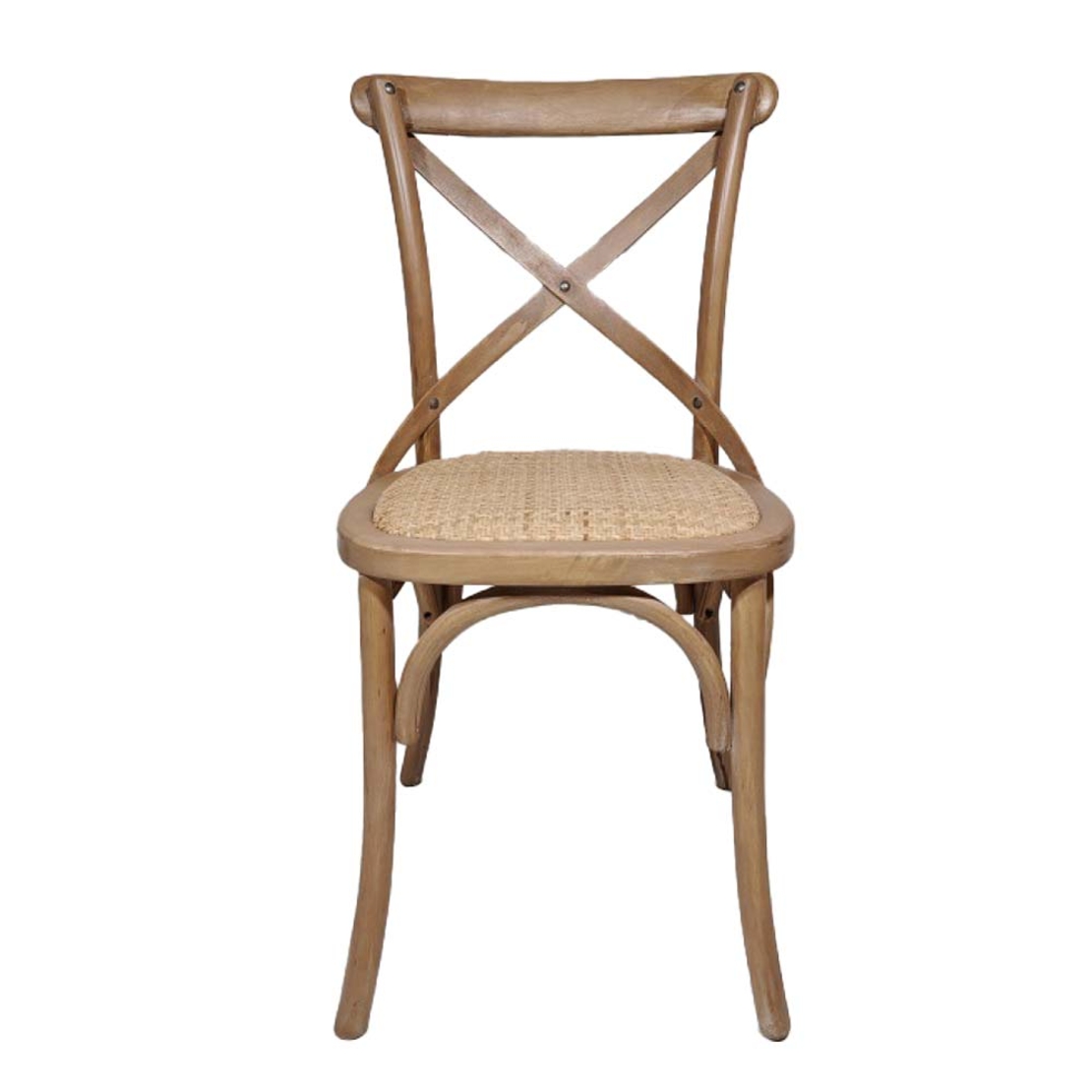 AUGUST CHAIR WOOD RUBBERWOOD WALNUT RATTAN NATURAL PRC