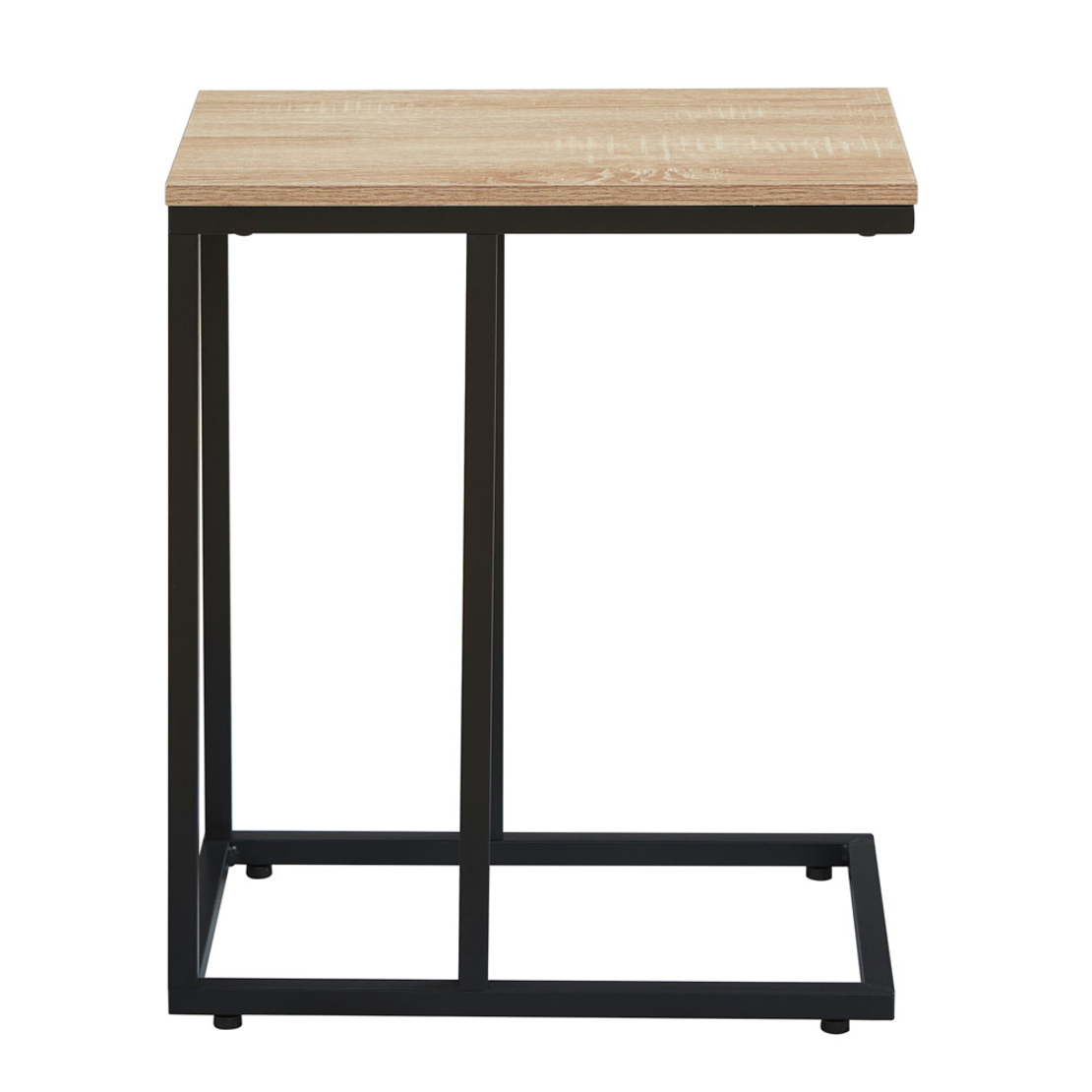SUPPORT SIDE TABLE MELAMINE SONOMA METAL BLACK 50x30xH61cm E1 PRC