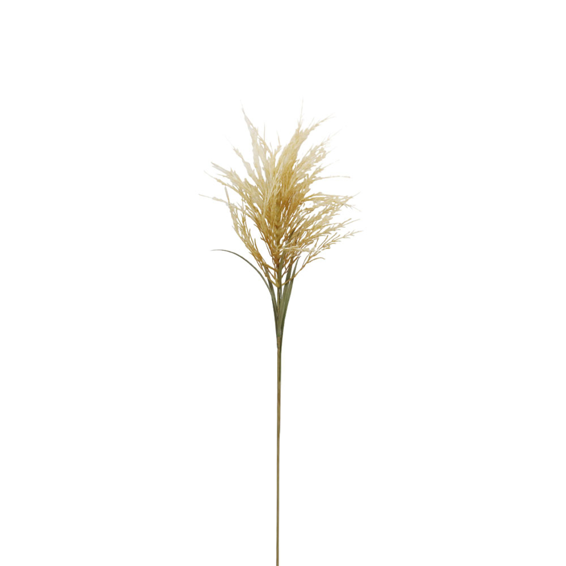 FLOCKING ARTIFICIAL FLOWER BEIGE GREEN H93cm PRC