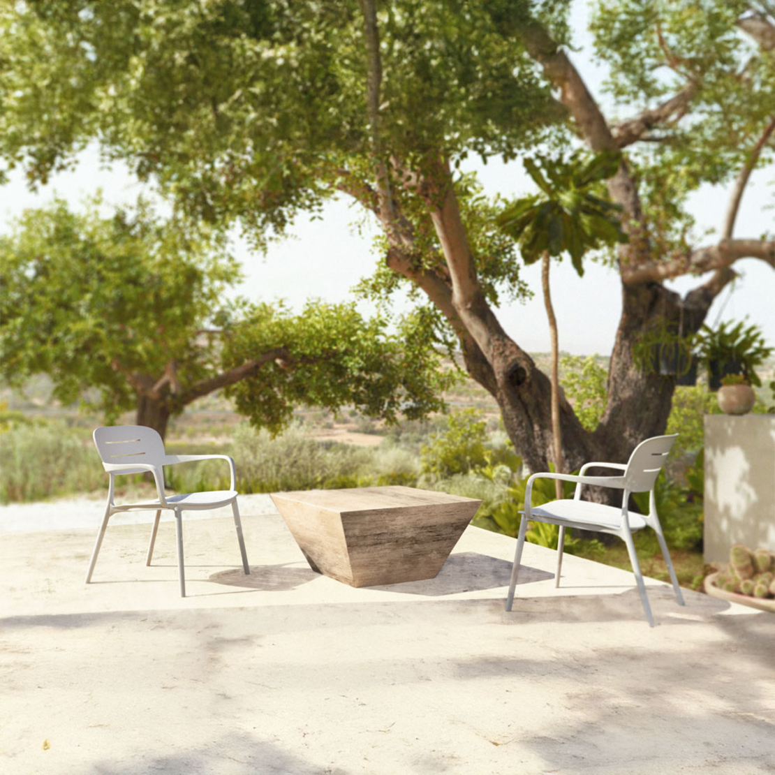 ZURICH ARMCHAIR PP WHITE PRC